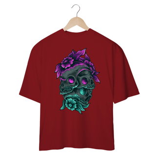 Nome do produto SKULL AND FLOWERS - OVERSIZE