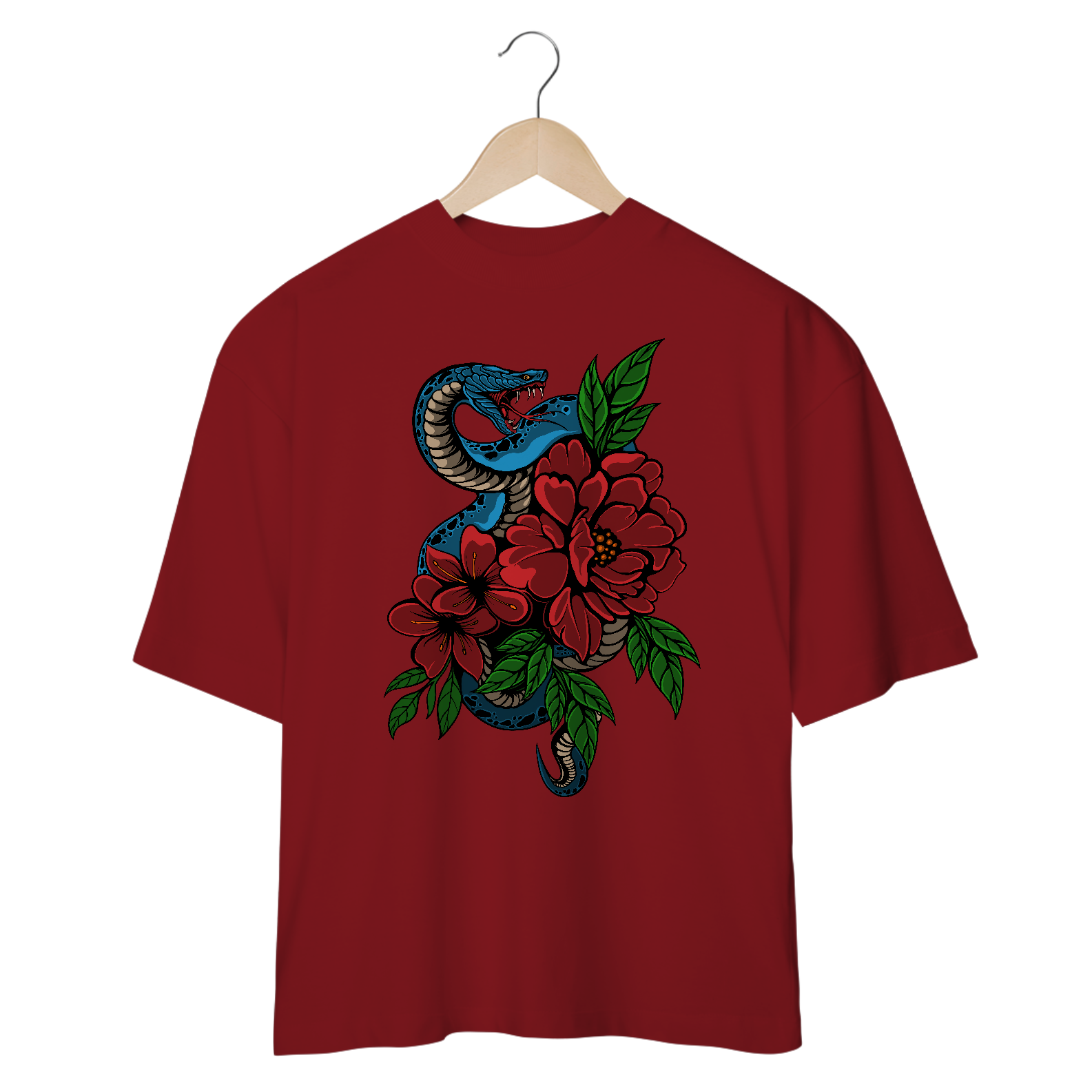 SNAKE AND ROSES - OVERSIZE