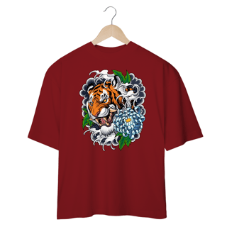 Nome do produto TIGER AND FLOWER - OVERSIZE