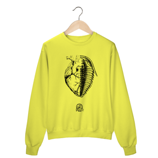 Nome do produto Moletom Fechado - Coração + Trilobita
