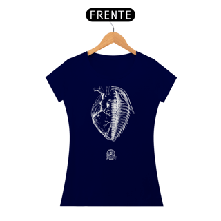 Nome do produto Camiseta Feminina - Coração + Trilobita