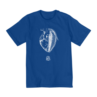 Nome do produto Camiseta Infantil (10 a 14 anos) - Coração + Trilobita