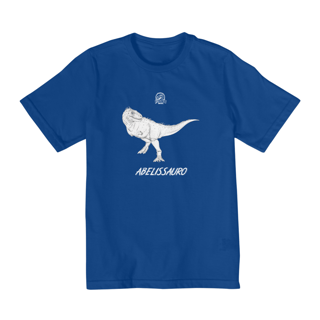 Nome do produto Camiseta Infantil (2 a 8 anos) Abelissauro | Ilustração por Leandro Sanches