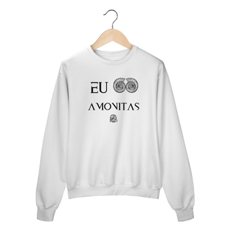 Nome do produto Moletom Fechado - EU AMO AMONITAS