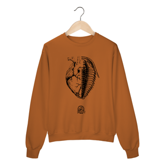 Nome do produto Moletom Fechado - Coração + Trilobita