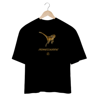Nome do produto Camiseta Oversized Dromaeosauridae em Cor | Ilustração por Leandro Sanches