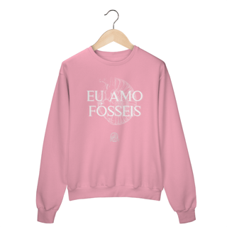 Nome do produto Moletom Fechado - EU AMO FÓSSEIS