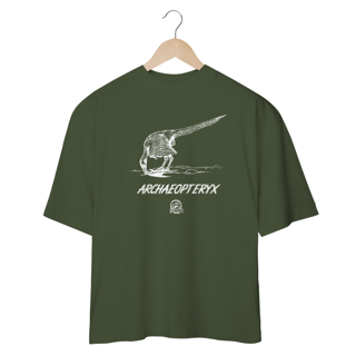 Nome do produto Camiseta Oversized - Archaeopteryx | Ilustração por Leandro Sanches