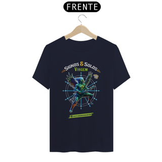 Nome do produto Camiseta Signos e Solos - Virgem Versão Masculina Escuras
