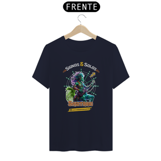 Nome do produto Camiseta Signos e Solos - Sagitário - Versão Masculina Black