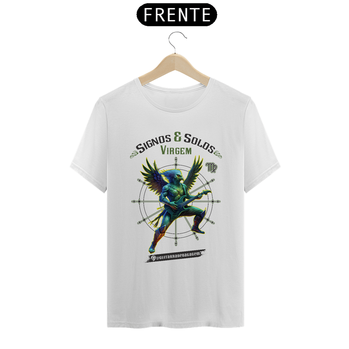 Nome do produto: Camiseta Signos e Solos - Virgem Versão Masculina Clara