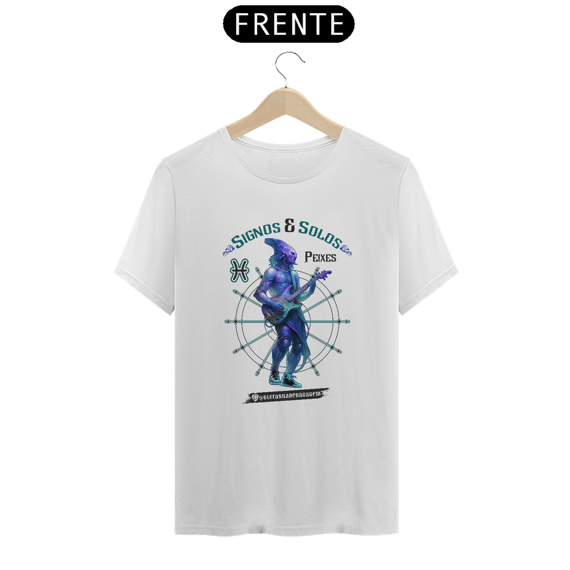 Camiseta Signos e Solos - Peixes Versão Masculina Clara