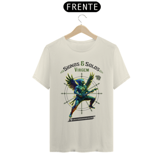 Nome do produto Camiseta Signos e Solos - Virgem Versão Masculina Clara