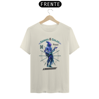 Nome do produto Camiseta Signos e Solos - Peixes Versão Masculina Clara