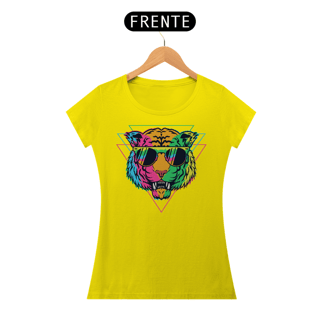 Nome do produto Camiseta Feminina Tigre Colorido