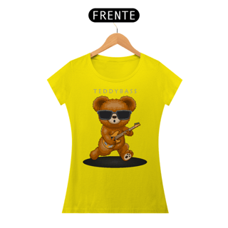 Nome do produto Camiseta Feminina Urso Guitarra