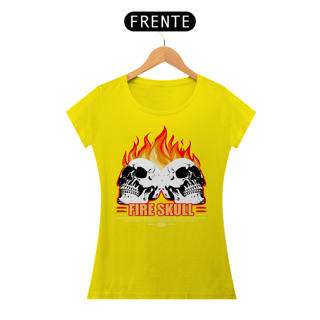 Nome do produto Camiseta Feminina Fire Skull