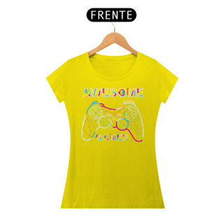 Nome do produto Camiseta Feminina Awesome Gamer