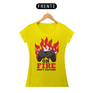 Nome do produto Camiseta Feminina Gamer On Fire