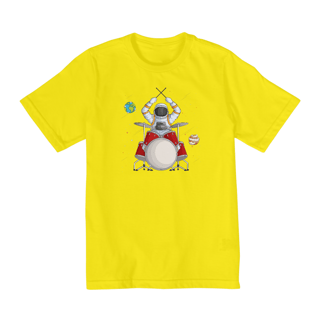Nome do produto Camiseta Infantil 10 a 14 anos / Astronauta Baterista