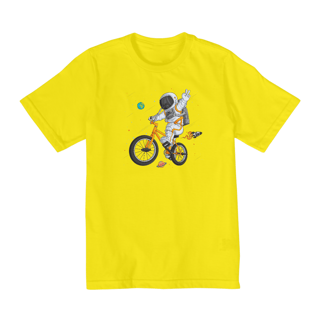 Nome do produto Camiseta Infantil 2 a 8 anos / Astronauta Bicicleta