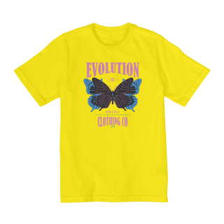 Nome do produto Camiseta Infantil 2 a 8 anos / Evolution Borboleta
