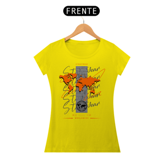Nome do produto Camiseta Feminina Streetwear Worldwide