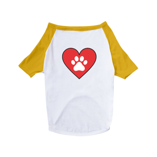 Nome do produto Camiseta Pet Cães / Coração II