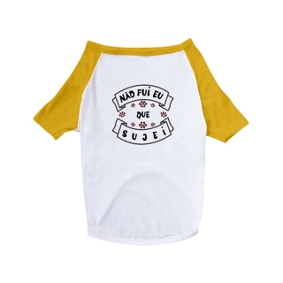 Nome do produto Camiseta Pet Cães / Não Fui Eu