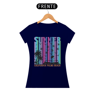 Nome do produto Camiseta Feminina Summer Palms Beach