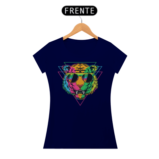 Nome do produto Camiseta Feminina Tigre Colorido