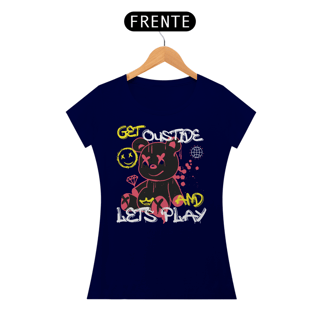 Nome do produto Camiseta Feminina Urso Lets Play