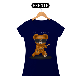 Nome do produto Camiseta Feminina Urso Guitarra