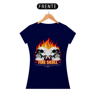 Nome do produto Camiseta Feminina Fire Skull