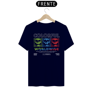 Nome do produto Camiseta Caveiras Colorful