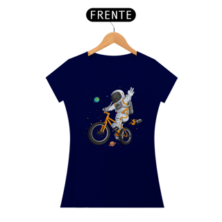 Nome do produto Camiseta Feminina Astronauta Bicicleta