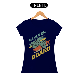 Nome do produto Camiseta Feminina Gamer On Board