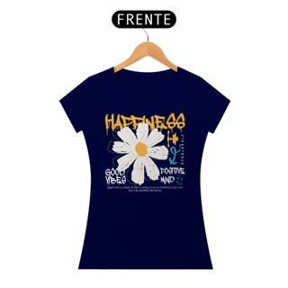 Nome do produto Camiseta Feminina Happiness