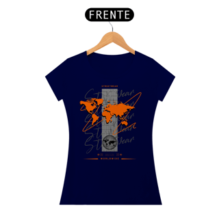 Nome do produto Camiseta Feminina Streetwear Worldwide