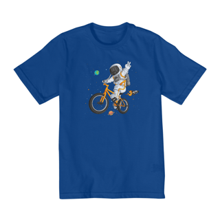 Nome do produto Camiseta Infantil 2 a 8 anos / Astronauta Bicicleta