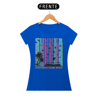 Nome do produto Camiseta Feminina Summer Palms Beach