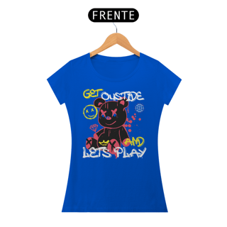 Nome do produto Camiseta Feminina Urso Lets Play