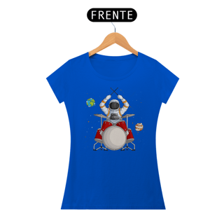 Nome do produto Camiseta Feminina Astronauta Baterista