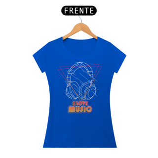 Nome do produto Camiseta Feminina I Love Music