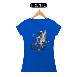Nome do produto Camiseta Feminina Astronauta Bicicleta