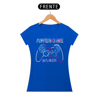 Nome do produto Camiseta Feminina Awesome Gamer