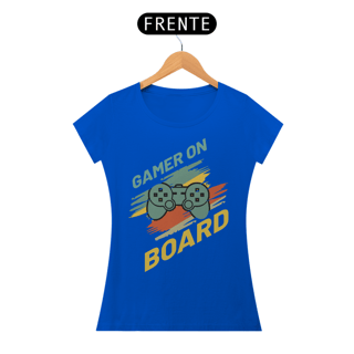 Nome do produto Camiseta Feminina Gamer On Board