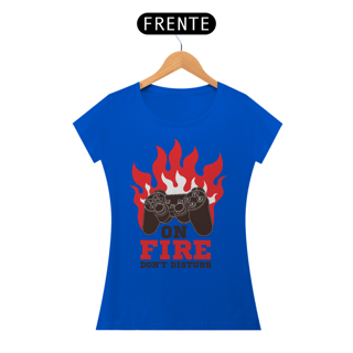 Nome do produto Camiseta Feminina Gamer On Fire