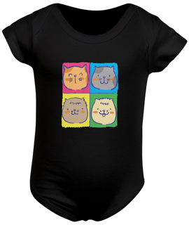 Nome do produto Body Infantil / Gatos
