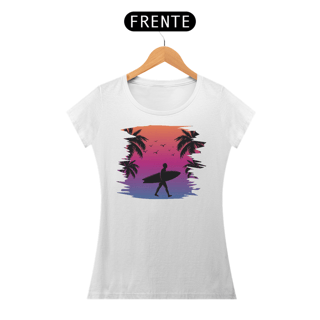 Nome do produto Camiseta Feminina Surf Verão Sunset